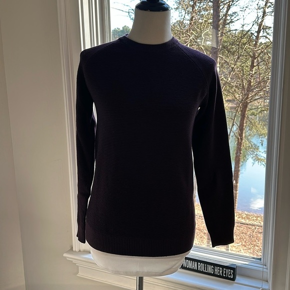 Lululemon Black Cherry Simply Wool Sweater, Size 8, Like New Condition - Picture 5 of 10